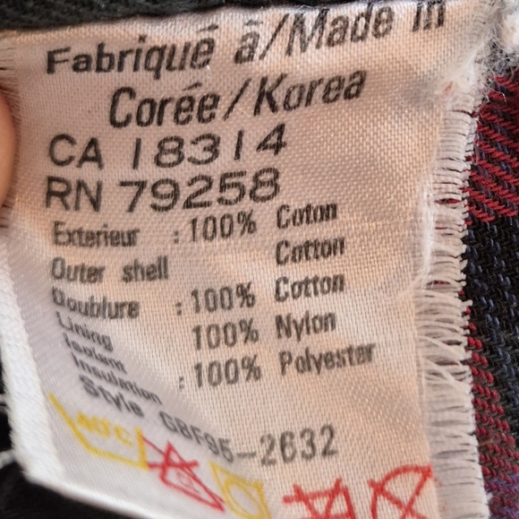 100% Cotton Vintage Barn Chore Jacket With Leather Collar By Wind River Mens Med - Picture 7 of 8